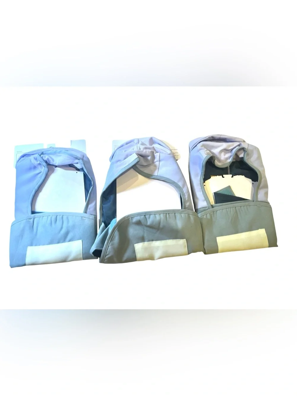 Set of 3 Boots & Barkley  Green Light Blue Dog Jackets Size Small